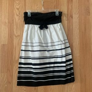 Classic black and white dress